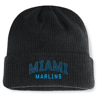 Men's Fanatics Black Miami Marlins Andee Cuffed Knit Hat