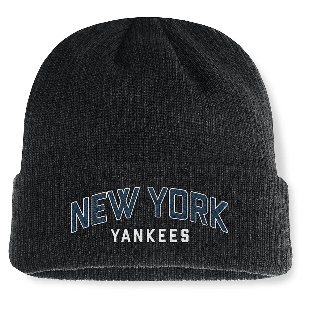 Men's Fanatics Black New York Yankees Andee Cuffed Knit Hat