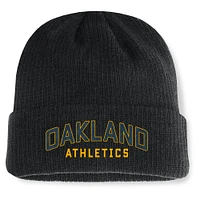 Men's Fanatics Black Oakland Athletics Andee Cuffed Knit Hat