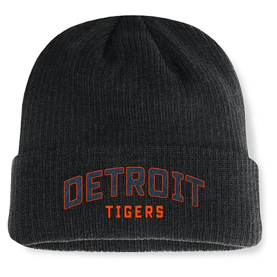 Men's Fanatics Black Detroit Tigers Andee Cuffed Knit Hat