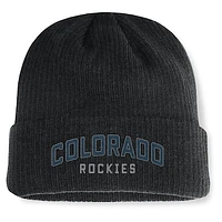 Men's Fanatics Black Colorado Rockies Andee Cuffed Knit Hat