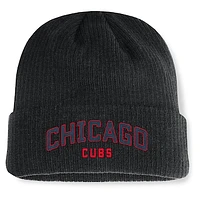 Men's Fanatics Black Chicago Cubs Andee Cuffed Knit Hat