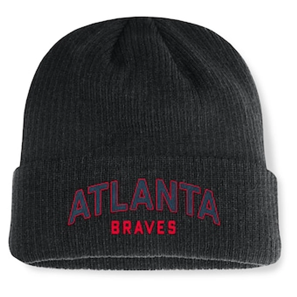 Men's Fanatics Black Atlanta Braves Andee Cuffed Knit Hat