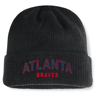 Men's Fanatics Black Atlanta Braves Andee Cuffed Knit Hat