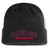 Men's Fanatics Black Cleveland Guardians Andee Cuffed Knit Hat