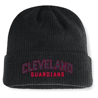 Men's Fanatics Black Cleveland Guardians Andee Cuffed Knit Hat