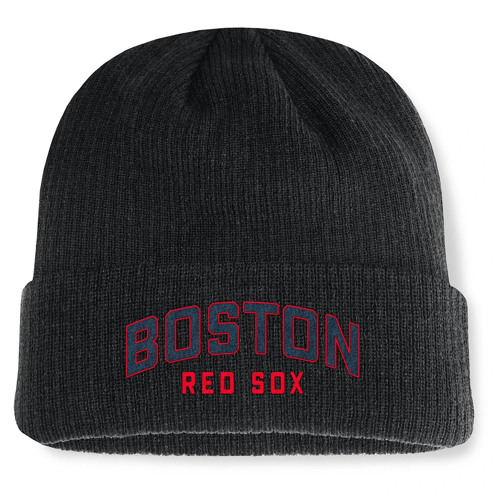 Men's Fanatics Black Boston Red Sox Andee Cuffed Knit Hat