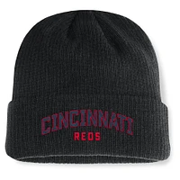 Men's Fanatics Black Cincinnati Reds Andee Cuffed Knit Hat