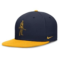 Men's Nike Navy/Gold West Virginia Mountaineers Two-Tone Primetime Performance Fitted Hat