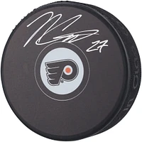 Noah Cates Philadelphia Flyers Autographed Hockey Puck