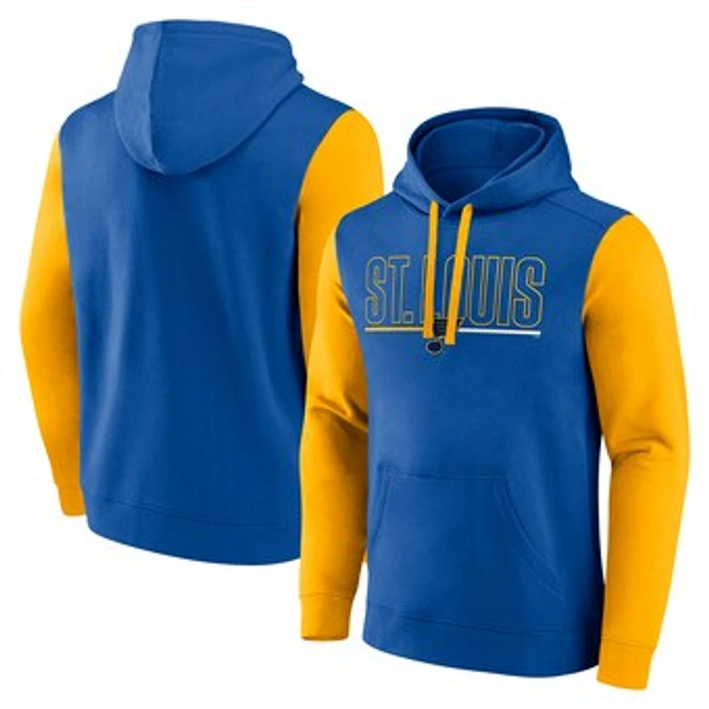 Men's Blue St. Louis Blues Deliver Fleece Pullover Hoodie