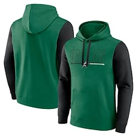 Men's Logo Athletic Kelly Green Dallas Stars Deliver Fleece Pullover Hoodie