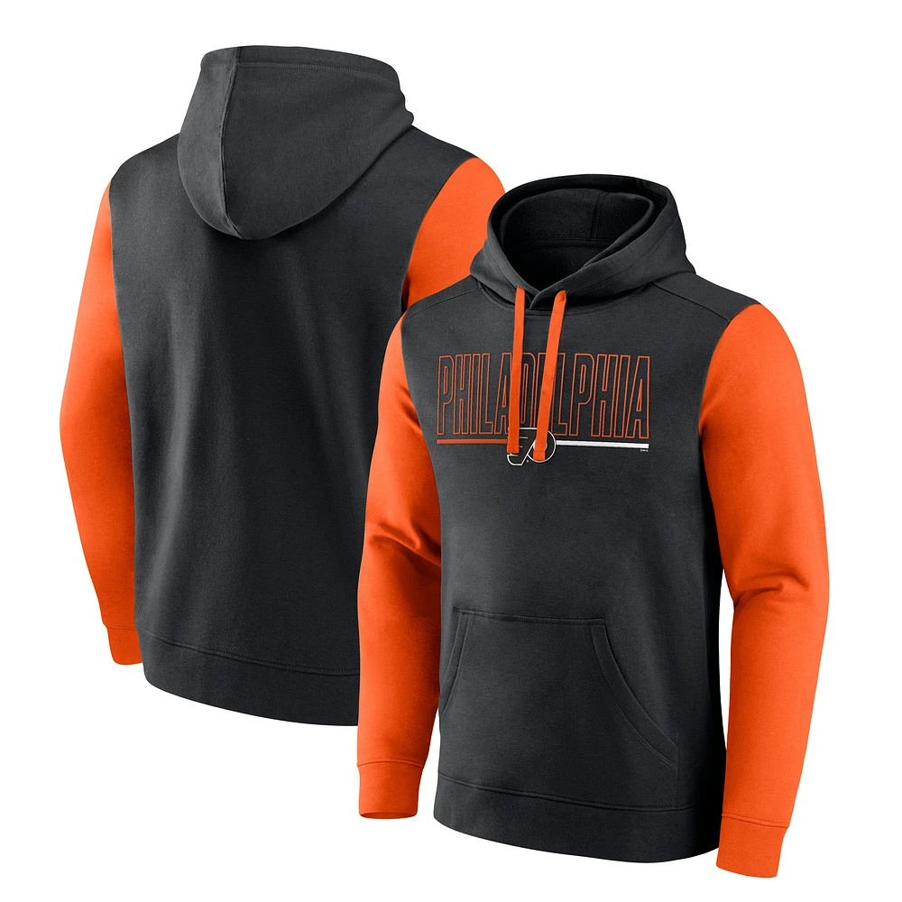 Men's Black Philadelphia Flyers Deliver Fleece Pullover Hoodie