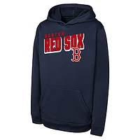 Youth Navy Boston Red Sox Cyber Punk Pullover Hoodie