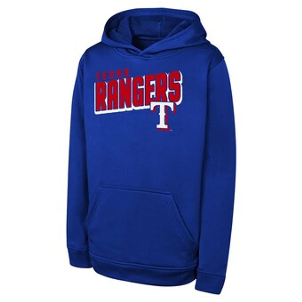 Youth Royal Texas Rangers Cyber Punk Pullover Hoodie