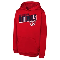 Youth Red Washington Nationals Cyber Punk Pullover Hoodie