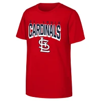 Youth  Red St. Louis Cardinals On The Block T-Shirt