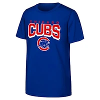 Youth  Royal Chicago Cubs On The Block T-Shirt