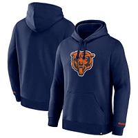 Men's Fanatics Navy Chicago Bears Legacy Fleece Pullover Hoodie