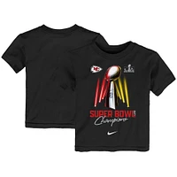 Toddler Nike  Black Kansas City Chiefs Super Bowl LVIII Champions Lombardi Trophy T-Shirt