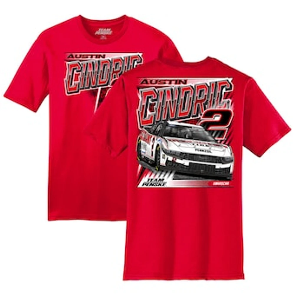 Men's Team Penske  Red Austin Cindric Car T-Shirt