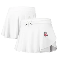 Women's Under Armour White Wisconsin Badgers Gameday Split Soft Skort