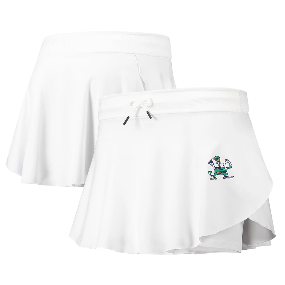 Women's Under Armour White Notre Dame Fighting Irish Gameday Split Soft Skort