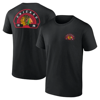 Men's Fanatics  Black Chicago Blackhawks Valor T-Shirt