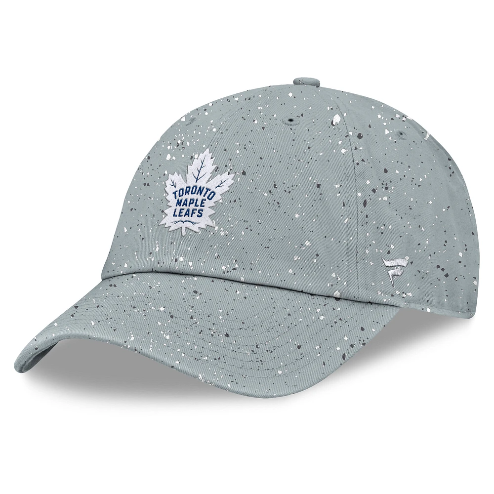 Women's Fanatics  Gray Toronto Maple Leafs Snow Day Adjustable Hat