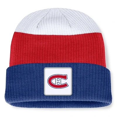 Men's Fanatics Navy Montreal Canadiens Showboat Acrylic Cuffed Knit Hat