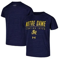 Youth Under Armour Navy Notre Dame Fighting Irish Ultra Soft Rye Tech Performance T-Shirt