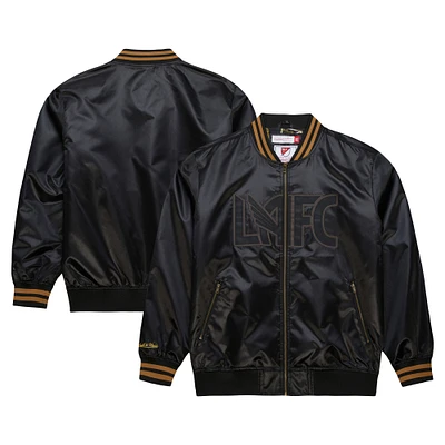 Men's Mitchell & Ness Black LAFC Stateside Full-Zip Bomber Jacket