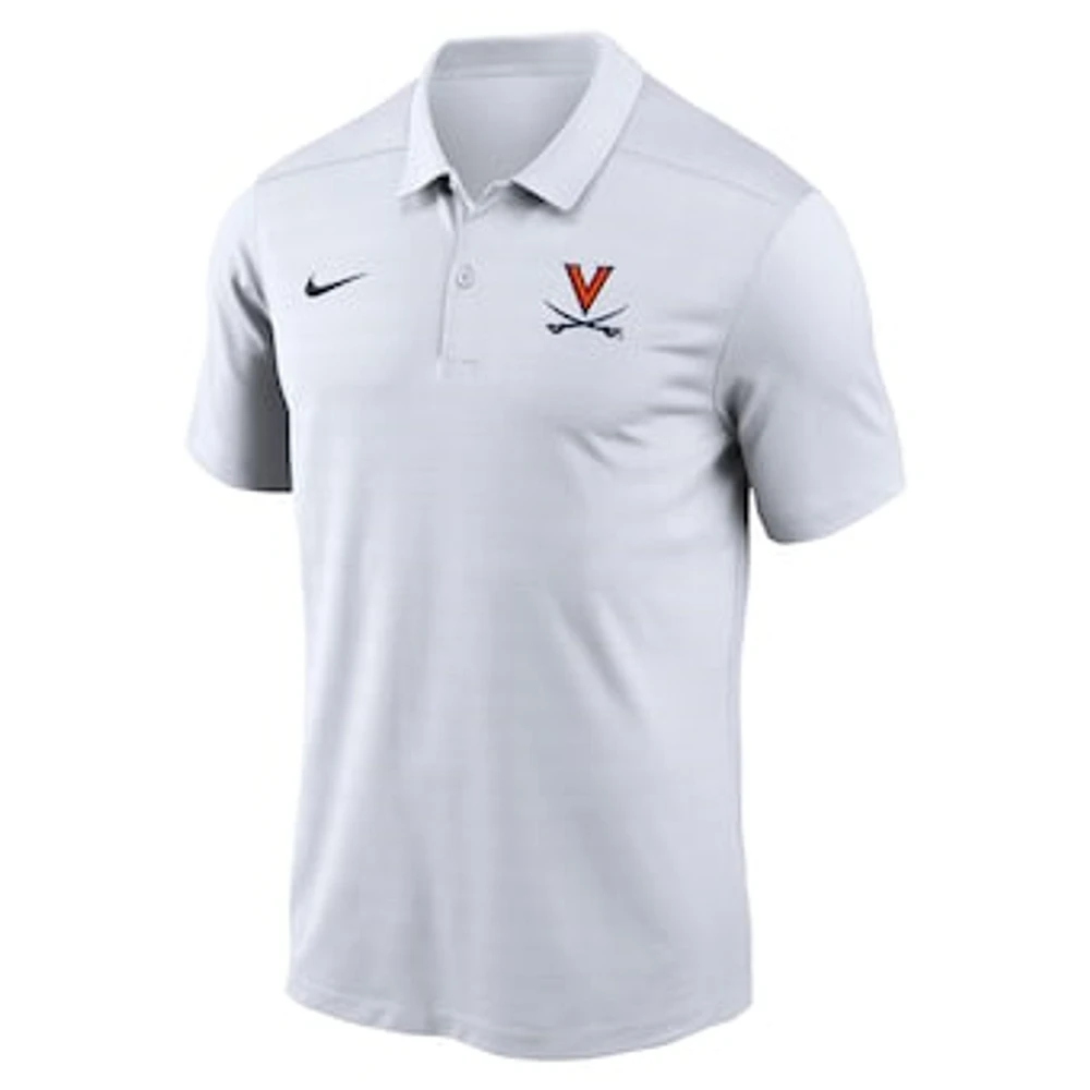 Men's Nike White Virginia Cavaliers 2024 Early Season Coaches Sideline Polo