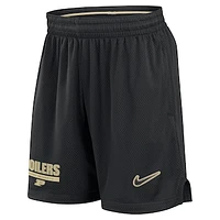 Men's Nike Black Purdue Boilermakers 2024 Sideline Mesh Shorts