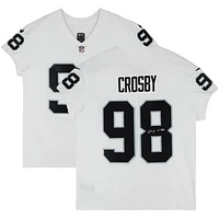 Maxx Crosby Las Vegas Raiders Autographed Nike White Elite Jersey