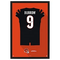 Joe Burrow Cincinnati Bengals Home Jersey Framed Art Print