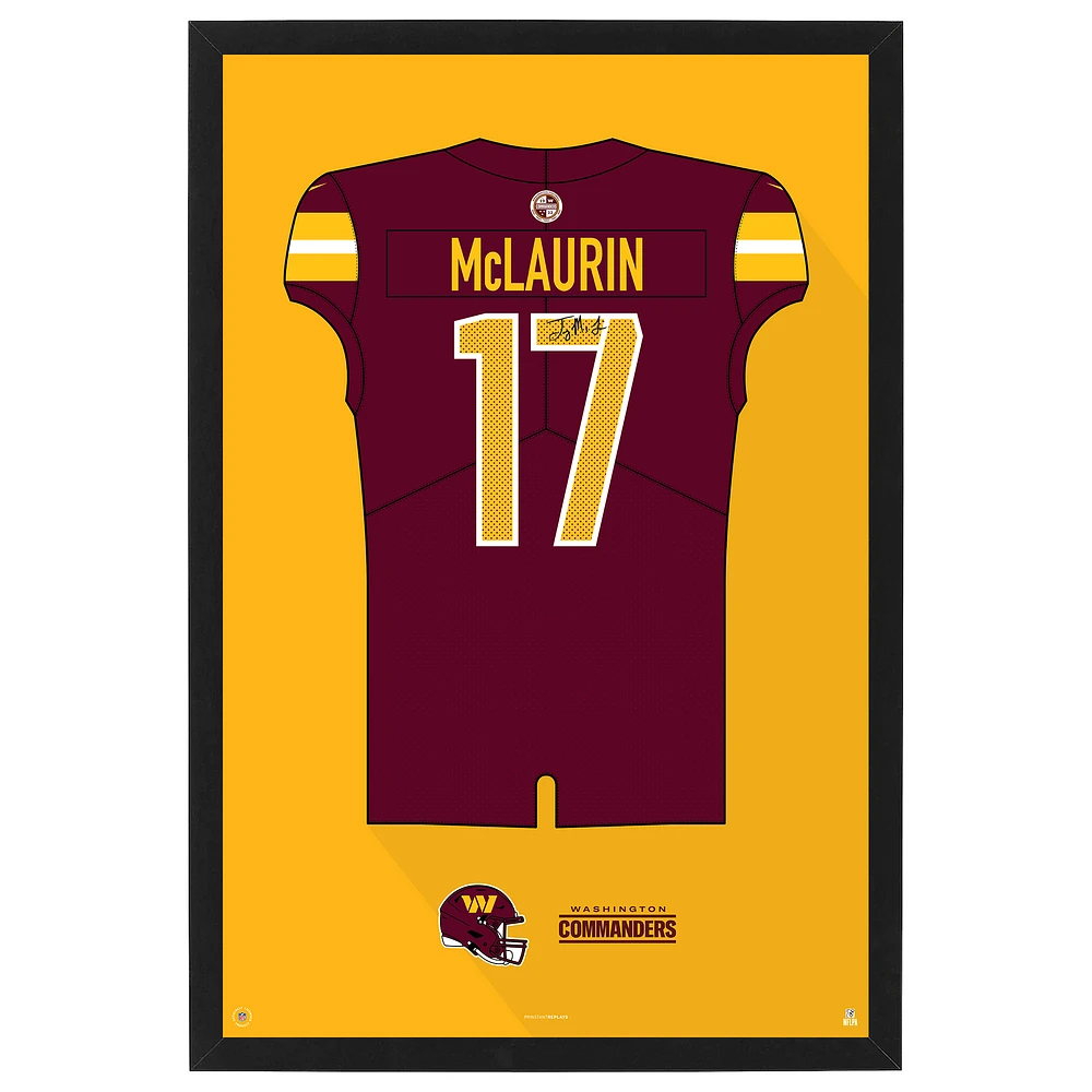 Terry McLaurin Washington Commanders Home Jersey Framed Art Print