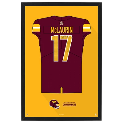 Terry McLaurin Washington Commanders Home Jersey Framed Art Print
