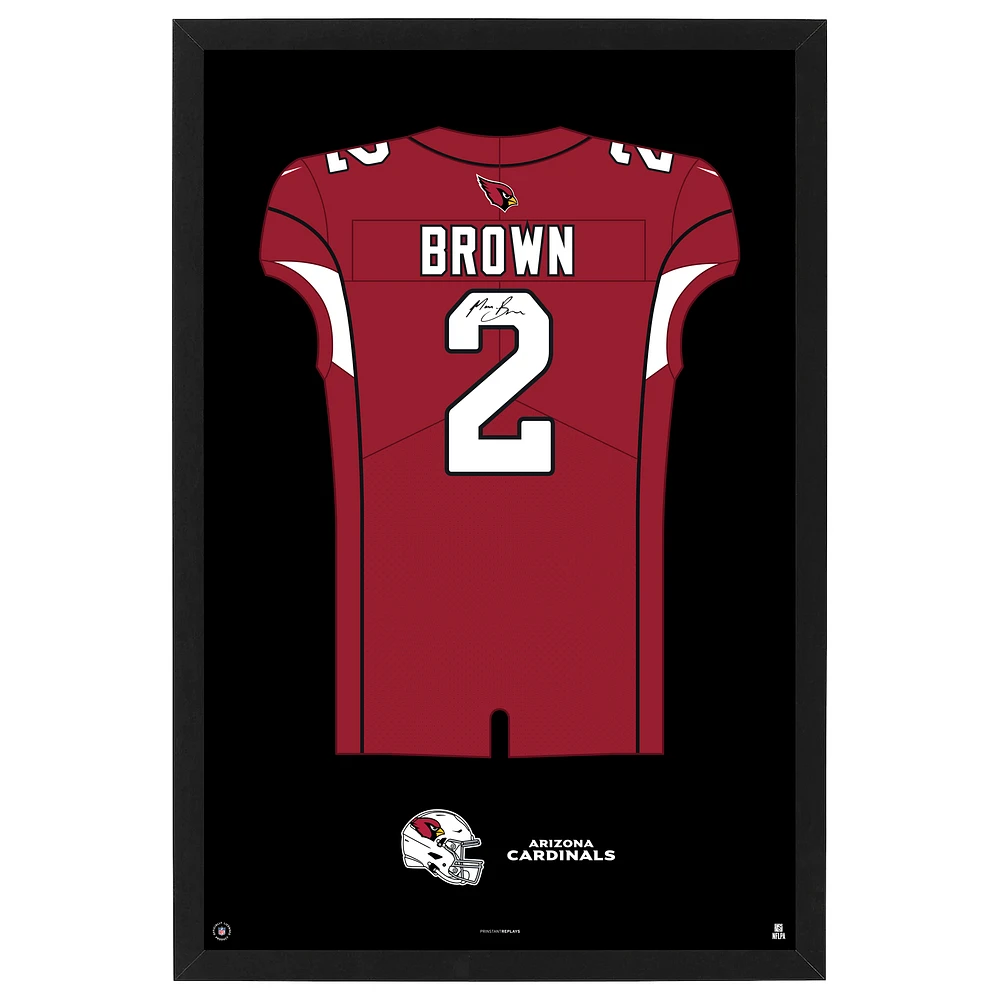 Marquise Brown Arizona Cardinals Home Jersey Framed Art Print