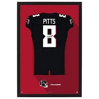 Kyle Pitts Atlanta Falcons Home Jersey Framed Art Print