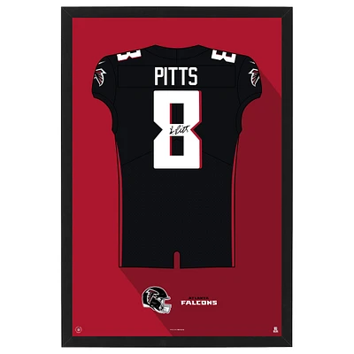 Kyle Pitts Atlanta Falcons Home Jersey Framed Art Print