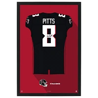 Kyle Pitts Atlanta Falcons Home Jersey Framed Art Print