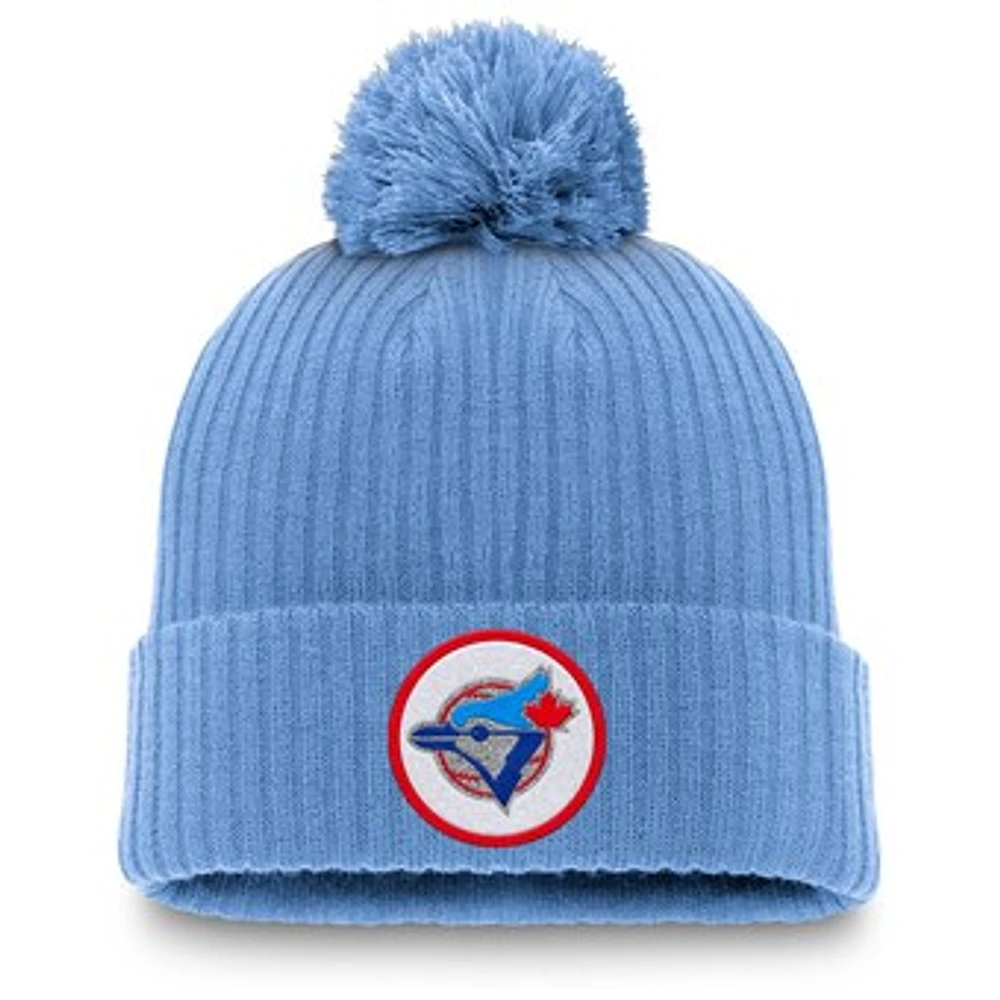 Men's Nike Powder Blue Toronto Blue Jays Cuffed Knit Hat with Pom