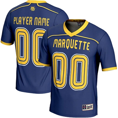 Youth GameDay Greats  Navy Marquette Golden Eagles NIL Pick-A-Player Lightweight Men's Lacrosse Jersey