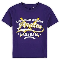 Toddler Garb Purple ECU Pirates Toni Baseball T-Shirt