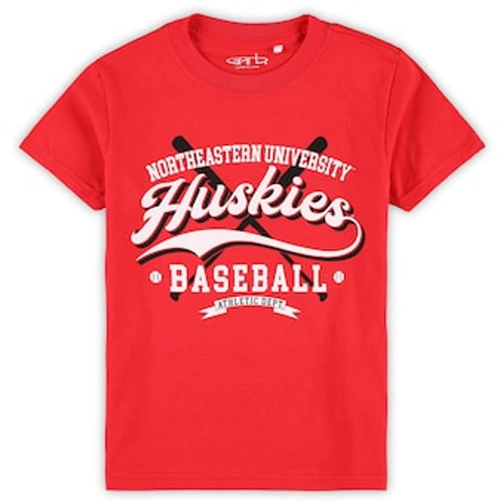 Toddler Garb Red Northeastern Huskies Toni Baseball T-Shirt