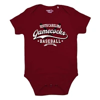 Newborn & Infant Garb Garnet South Carolina Gamecocks Otis Baseball Bodysuit