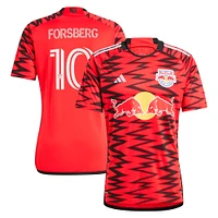 Men's adidas Emil Forsberg Red New York Bulls 2024 Legacy Replica Player Jersey