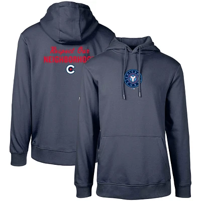 Men's Levelwear Navy Chicago Cubs City Connect Podium Core 2.0 Pullover Hoodie