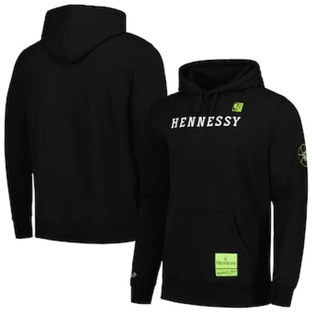 Men's Mitchell & Ness Black NBA x Hennessy Hardwood Classics Pullover Hoodie